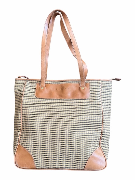 Ghurka Handbags - Ghurka Woven Leather Tote Bag
